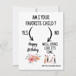 Agradecimiento tarjeta divertida de cumpleaños de mamá a mamá