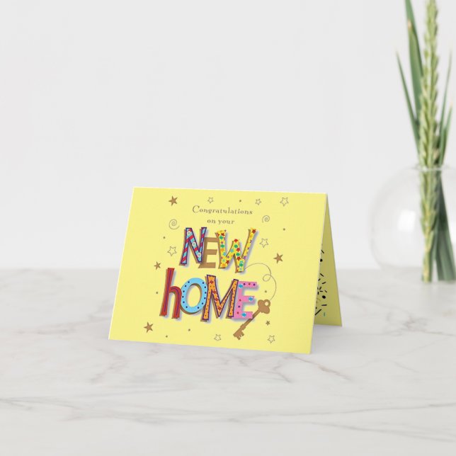 Agradecimiento Tarjeta Doble de Nueva Casa (Anverso)