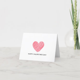 Agradecimiento tarjeta el día de San Valentín