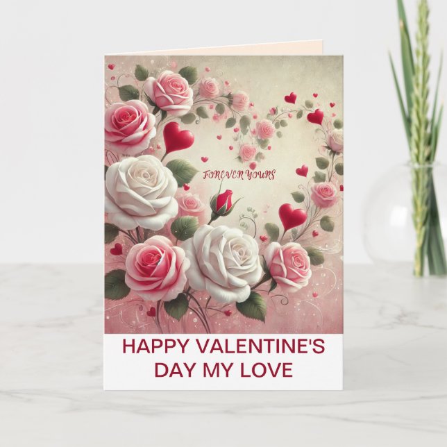 Agradecimiento tarjeta el día de San Valentín (Anverso)