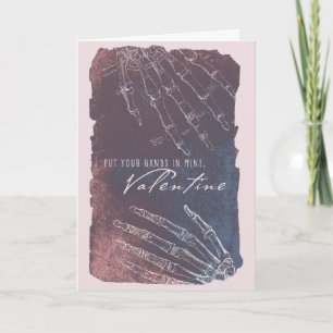 Agradecimiento Tarjeta El día de San Valentín anatómica para mano