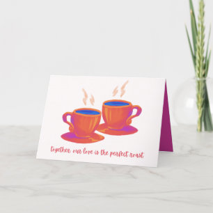 Agradecimiento Tarjeta El día de San Valentín Coffee Lover