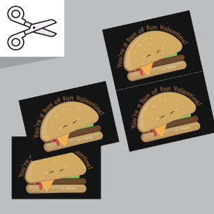 Agradecimiento Tarjeta El día de San Valentín de Cheeseburger