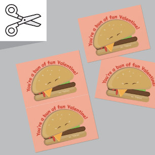 Agradecimiento Tarjeta El día de San Valentín de Cheeseburger