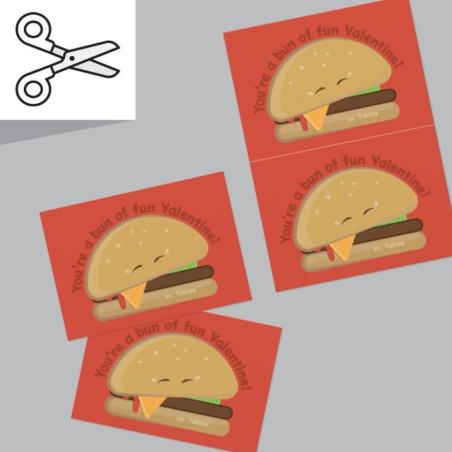 Agradecimiento Tarjeta El día de San Valentín de Cheeseburger (Subido por el creador)