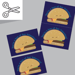 Agradecimiento Tarjeta El día de San Valentín de Cheeseburger