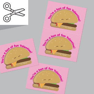 Agradecimiento Tarjeta El día de San Valentín de Cheeseburger