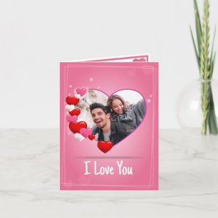 Agradecimiento Tarjeta El día de San Valentín de texto y fotograf