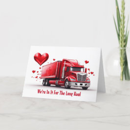 Agradecimiento Tarjeta el día de San Valentín Para Camioneros