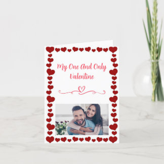 Agradecimiento Tarjeta El día de San Valentín personalizada