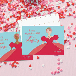 Agradecimiento Tarjeta El día de San Valentín Princesa de bonito