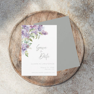 Agradecimiento Tarjeta elegante de "Save the Date" con acuarela f