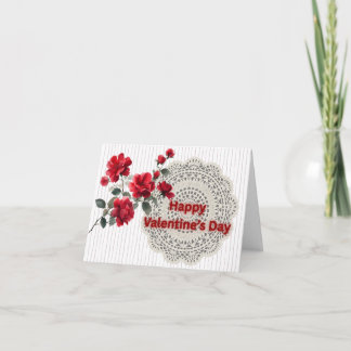 Agradecimiento Tarjeta elegante y romántica del Día de San Valent