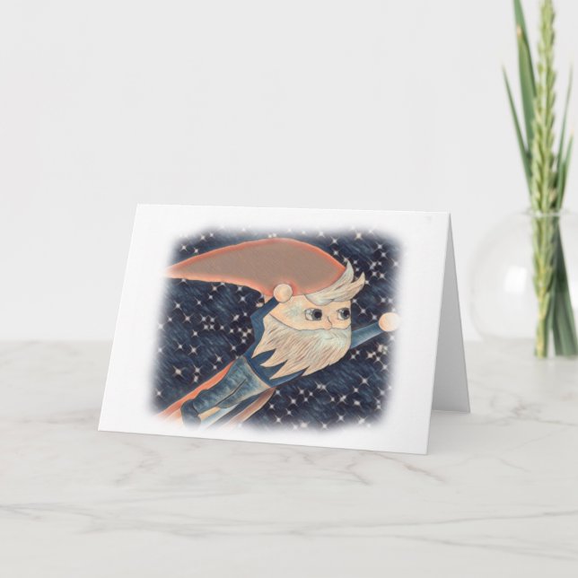 Agradecimiento Tarjeta en blanco de gnome volante (Anverso)