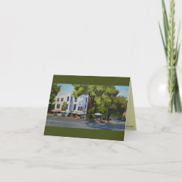 Agradecimiento Tarjeta en blanco de vino y mantequilla