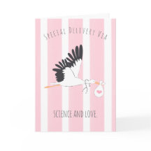 Tarjeta especial de saludo de entrega de IVF Baby 