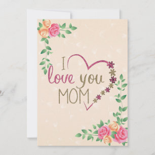 Agradecimiento Tarjeta especial de saludo del Día de la Madre