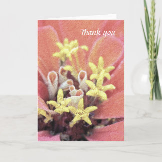 Agradecimiento Tarjeta floral hermosa de la acuarela