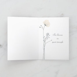 Agradecimiento Tarjeta floral minimalista del día de la madre - f