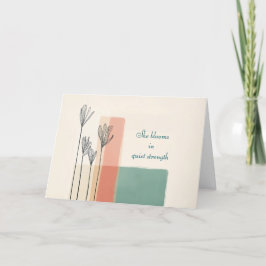 Agradecimiento Tarjeta floral minimalista del día de la madre - f