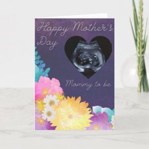 Agradecimiento Tarjeta fotográfica de Mommy to Be Mother's Day
