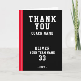 Agradecimiento Tarjeta fotográfica del equipo del entrenador de f