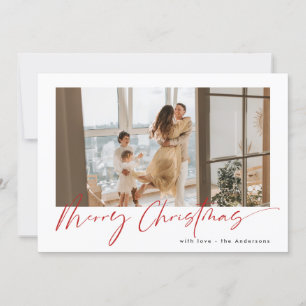 Agradecimiento Tarjeta fotográfica navidad de Feliz