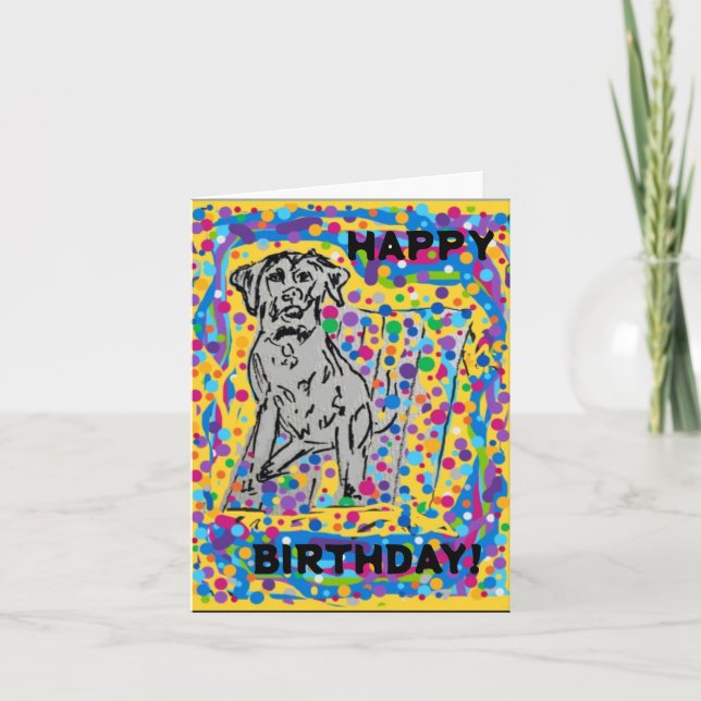 Agradecimiento Tarjeta interior de cumpleaños feliz (Anverso)