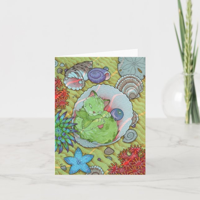 Agradecimiento Tarjeta linda del SUEÑO del gato de la afirmación (Anverso)