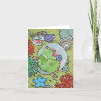 Agradecimiento Tarjeta linda del SUEÑO del gato de la afirmación