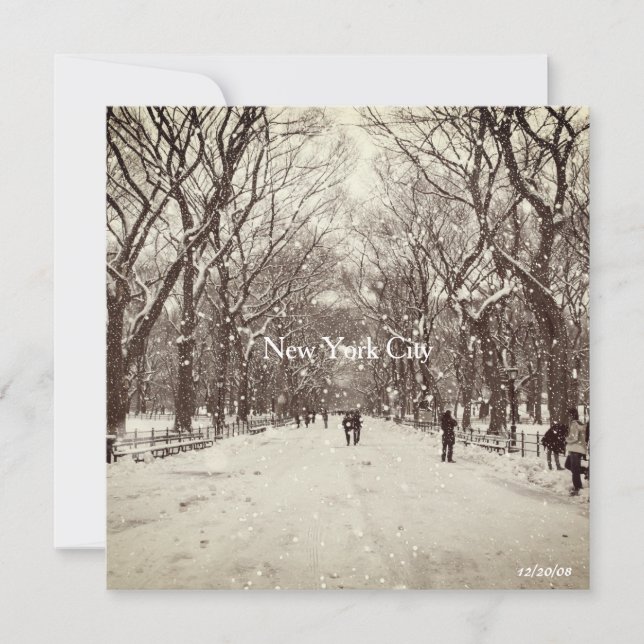 Agradecimiento Tarjeta magnética de Central Park (Anverso)