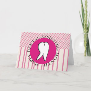 Agradecimiento Tarjeta Mes de Asistente Dental Feliz