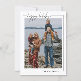 Agradecimiento Tarjeta minimalista de felicitaciones navideñas po