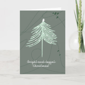 Agradecimiento Tarjeta moderna de Navidad / Año Nuevo boho