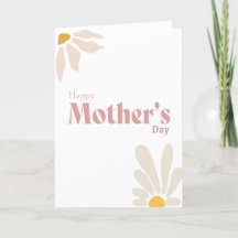 Tarjeta moderna del Día de la Madre