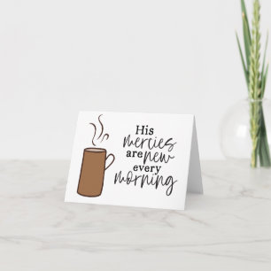 Agradecimiento Tarjeta motivadora de café versado de la Biblia re