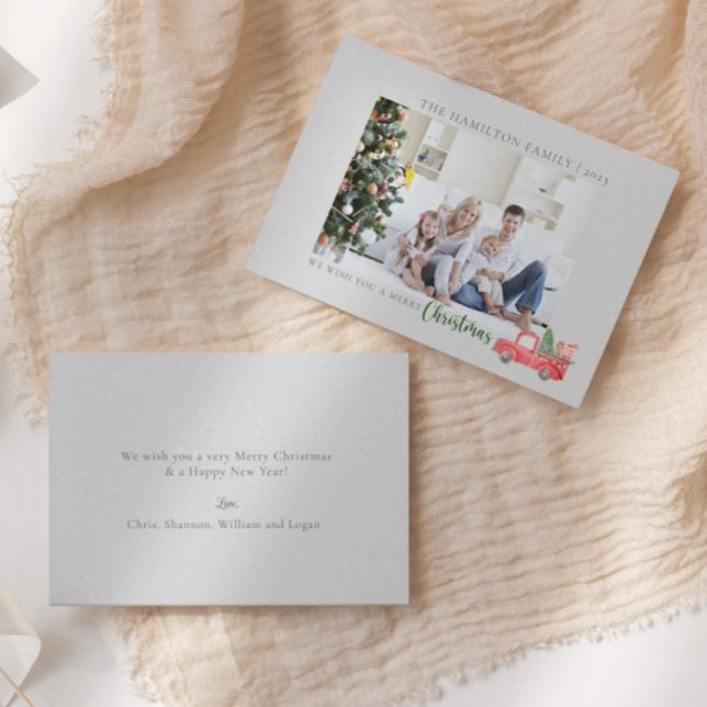 Agradecimiento Tarjeta navideña de festividad con Personalizado n (Subido por el creador)