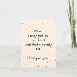Agradecimiento Tarjeta perfecta para el día de la madre
