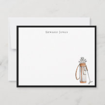 Tarjeta personalizada de Golf