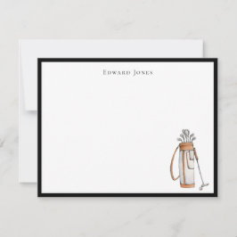 Agradecimiento Tarjeta personalizada de Golf