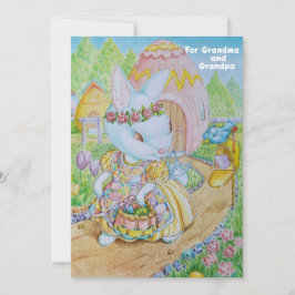 Agradecimiento Tarjeta personalizada de Pascua de Abuela y Abuela