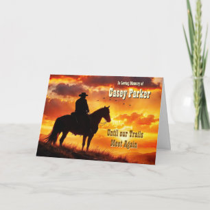 Agradecimiento Tarjeta Personalizada de Sincronía de Vaquero Occi