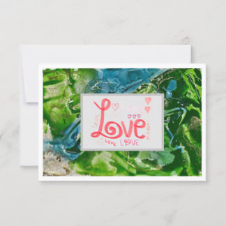 Agradecimiento Tarjeta plana de amor de 3,5" x 5"