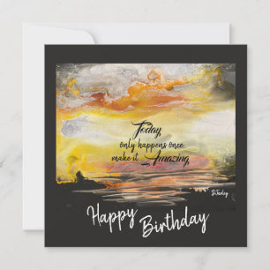Agradecimiento Tarjeta plana de cumpleaños de todas las ocasiones