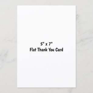 Agradecimiento Tarjeta plana de negocios profesional simple 5" x