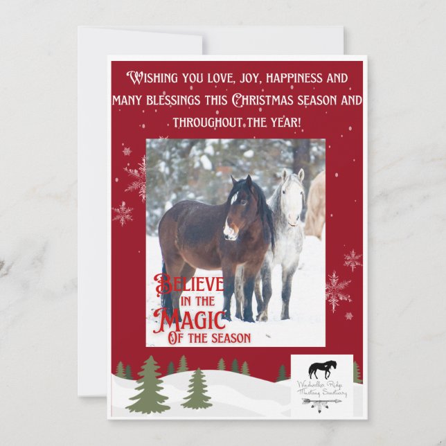 Agradecimiento Tarjeta plana de vacaciones (Anverso)