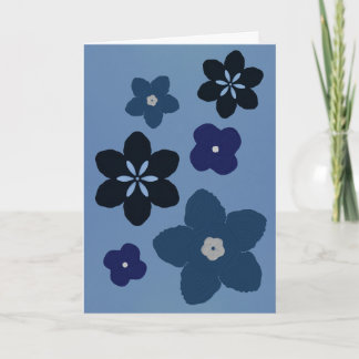 Agradecimiento Tarjeta plegada de simpatía por las flores pintada