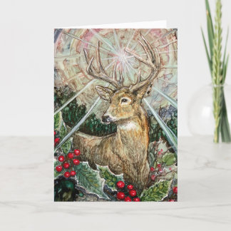 Agradecimiento Tarjeta plegada "Estrella de Navidades"