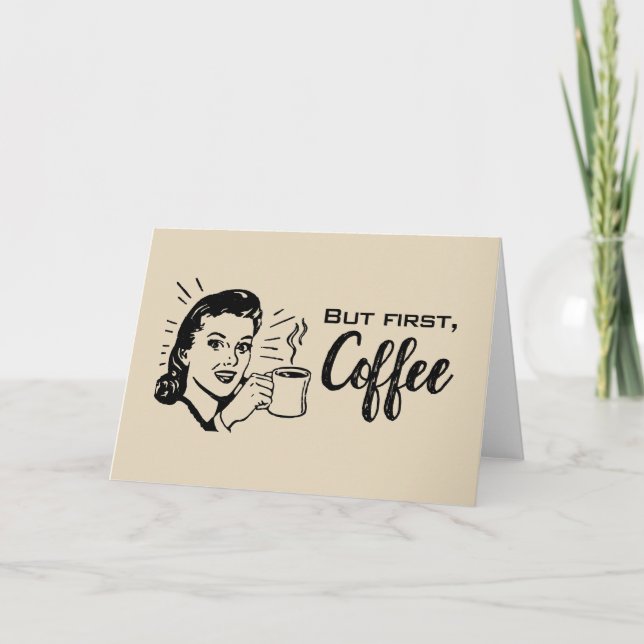 Agradecimiento Tarjeta primera de Retro Coffee (Anverso)