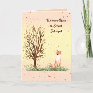 Agradecimiento Tarjeta principal de la escuela de bienvenida